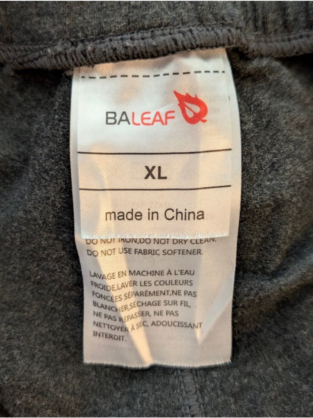BALEAF Mens Dark Gray Athletic Shorts With Drawstring Waist Side Pockets & Back - Picture 7 of 8